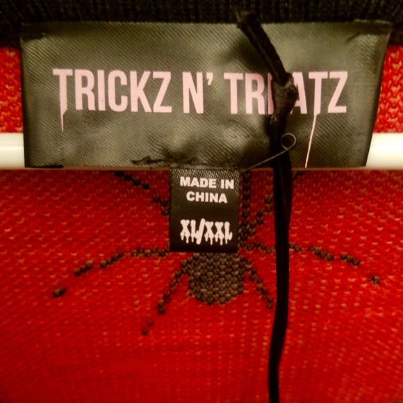 Trickz N Treatz Spooky Gothic Halloween Cardigan - Picture 3 of 3